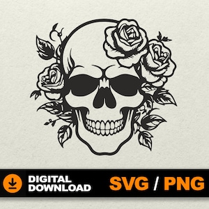 Skull SVG | Skeleton svg | Skull cut files | Skull vector | Skull sublimation | File for laser cnc silhouette cricut glowforge