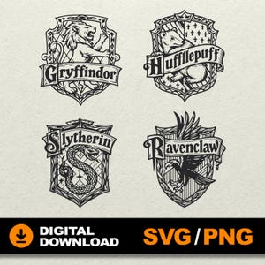 Wizard house SVG, Wizard school SVG, Wizards School emblem, Wizard Academy Logo, Witchcraft svg, HP svg, File for laser cut, cricut glowforg