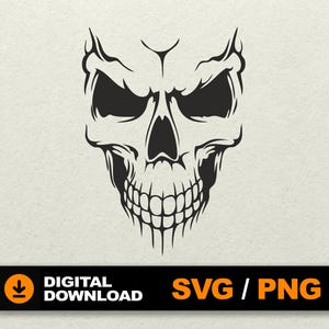 Skull SVG | Skeleton svg | Skull cut files | Skull vector | Skull sublimation | Digital Download file for Cnc, laser, silhouette, Cricut dxf