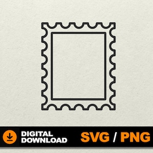 Stamp Svg, Postage Stamp SVG, Postal stamp svg, stamp frame, Postage Mail svg, Stamp Clipart File for cnc laser cut silhouette cricut cdr
