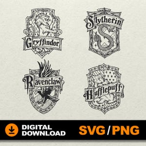 Wizard house SVG, Wizards School emblem, Wizard school SVG, Wizard Academy Logo, Witchcraft svg, HP svg, File for laser cut, cricut glowforg