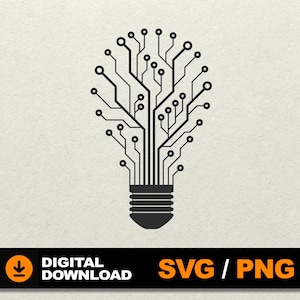 Light Bulb SVG, Light Bulb Clipart, Lightbulb Bundle, Lightbulb Silhouette,  Light Bulb Decor File for cnc laser cut silhouette cricut, png