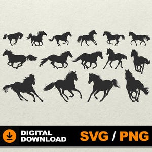 Horse SVG, Horses Bundle SVG, Horses SVG, Horces silhouette, Horse Clipart, Horse Lover, File for cnc laser cut silhouette cricut glowforge