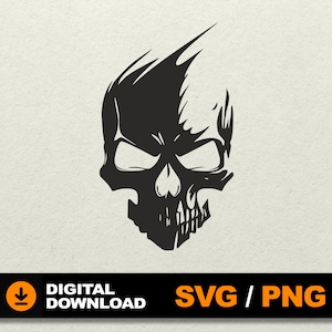 Skull SVG, Skeleton svg, Skull sublimation, Skull cut files, Zombie SVG, New York SVG, Skull vector, File for cnc silhouette cricut png cdr