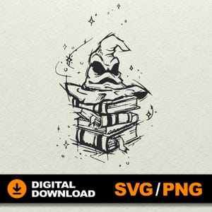 Sorting Hat SVG, Wizard school SVG, HP svg, Wizards emblem, Magic world svg, harry svg File for laser cut, cricut, silhouette, glowforge