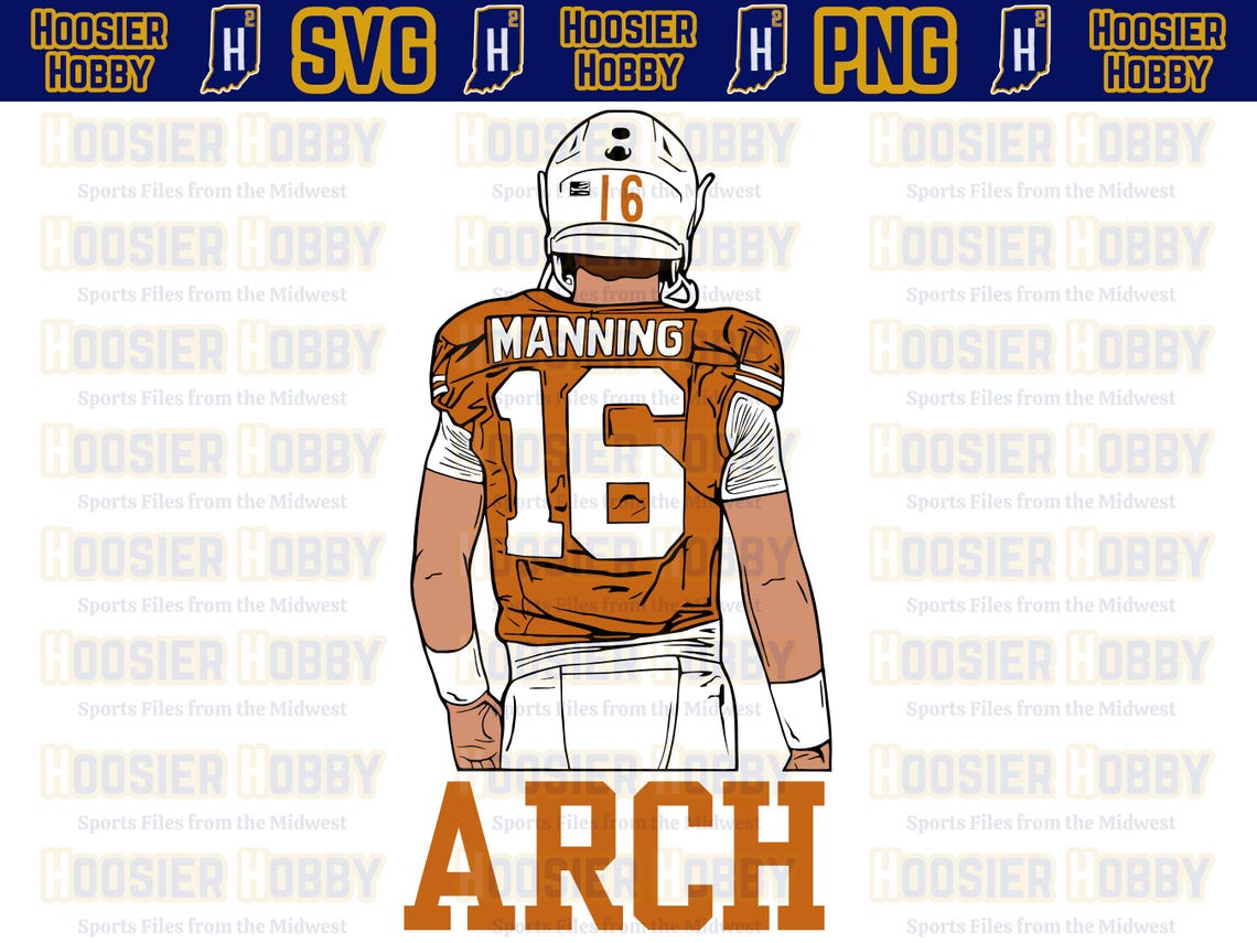 Arch Manning PNG Bundle | Instant Download for Cricut - Texas Football ...