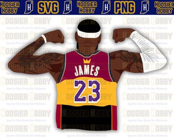 LeBron James PNG #23 NBA Basketball SVG Sofort Download für
