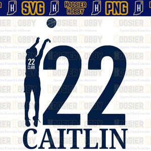 Caitlin Clark PNG - Conception de basket-ball SVG | Téléchargement immédiat pour Cricut - Logo WNBA, Indiana Fever Basketball, Iowa Hawkeyes, dessin vectoriel.