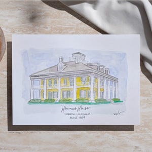 Custom Watercolor Architecture Portraits - Historic Buildings and Landmarks