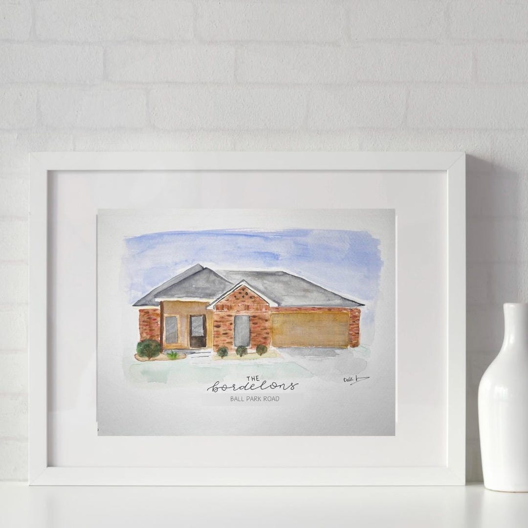 Custom Watercolor House Portraits - Personalized Home Artwork - Etsy