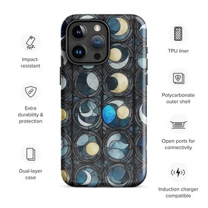 Tough Case for iPhone® - Broken Lunar Cycles in Stained Glass