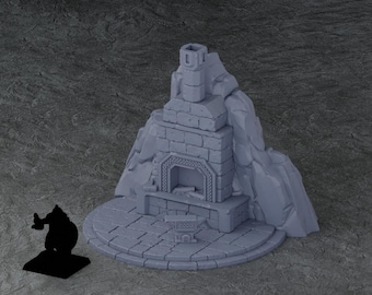 Tabletop Terrain - Dwarven Forge Round | Dwarf Terrain | Medival Fantasy | RPG | 28mm | Wargaming | Fabrikator's Lair | Karak Azgara