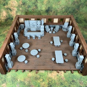 Miniature Tavern Interior Bundle | DND Inn Scatter Set | 9 - 48 Pieces | Tabletop Terrain Furniture | 28/32mm | TTRPG |  Wargaming | EC3D