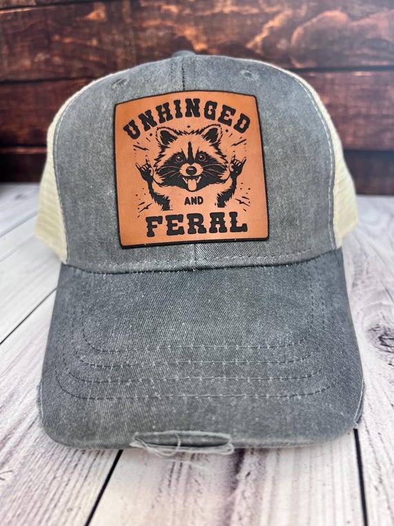Unhinged and Feral Hat Snap back Adjustable