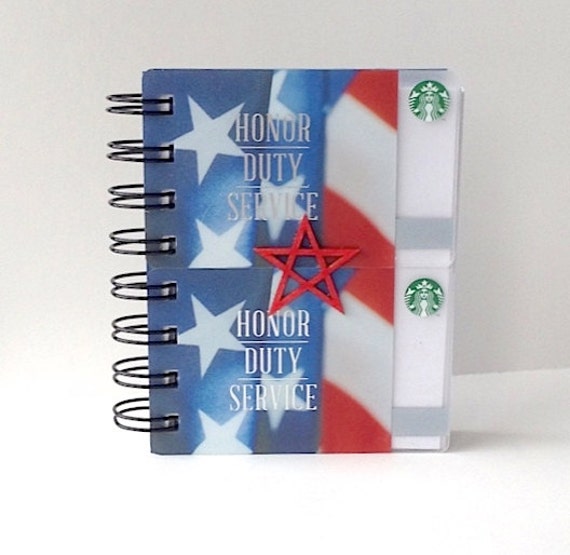 STARBUCKS Notebook Large Size Gift Card Covers front and Etsy