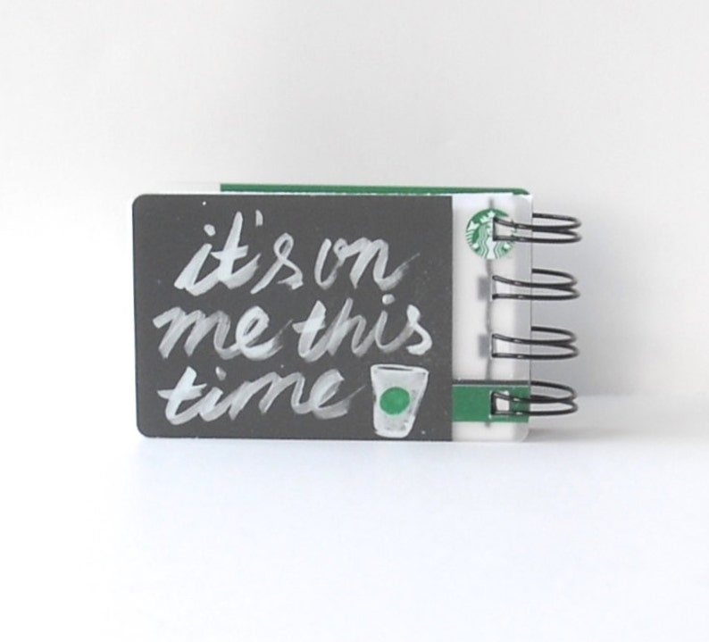 STARBUCKS Notebook Gift Card Covers front and back