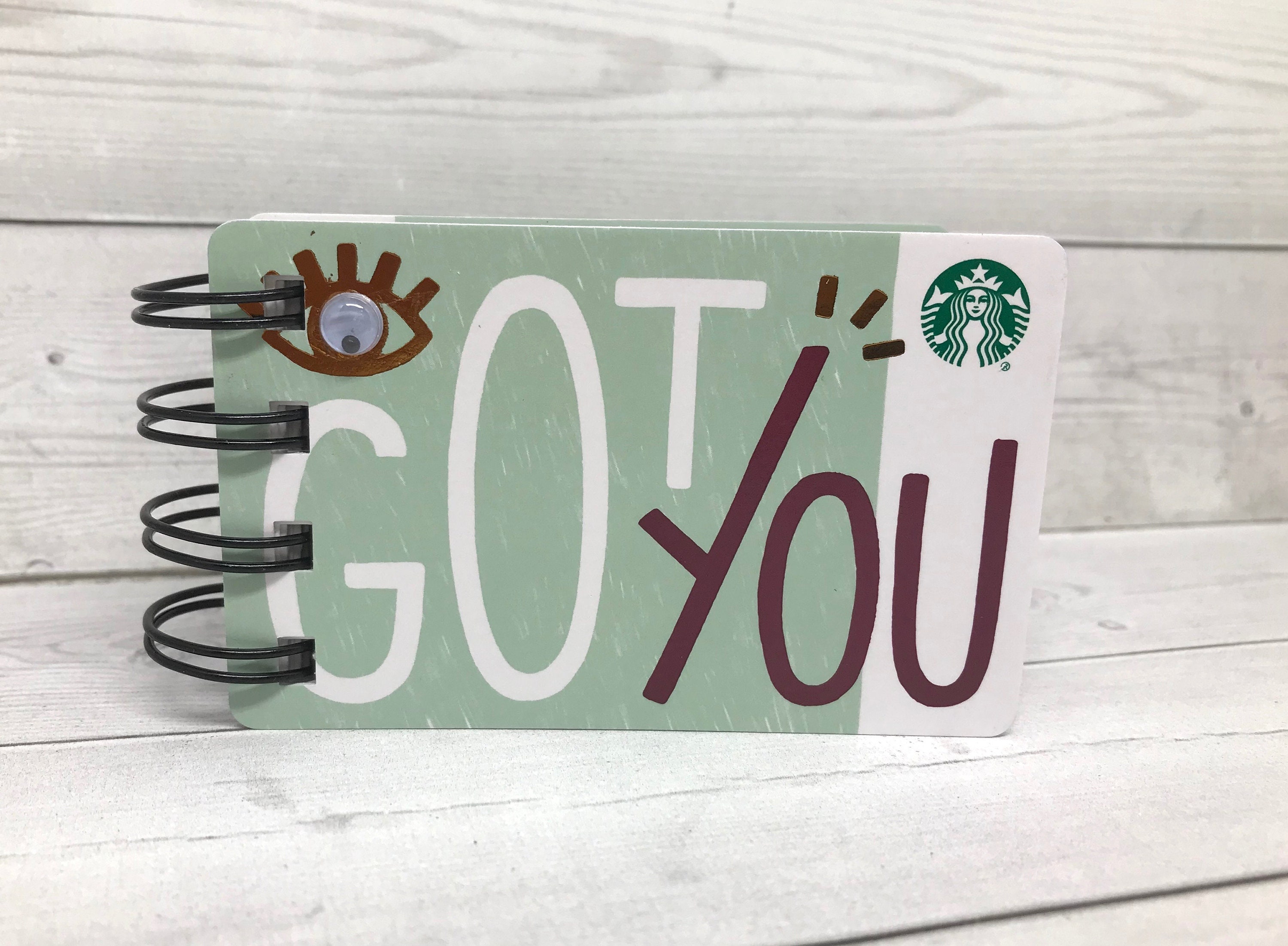STARBUCKS Notebook with gift card covers front and back Etsy