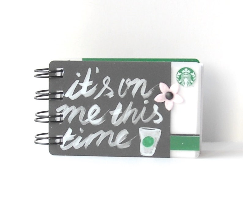 STARBUCKS Notebook Gift Card Covers front and back