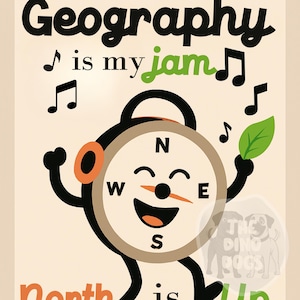 Geography Is My Jam – Digital Download | Geography Teacher Printable | Classroom Poster