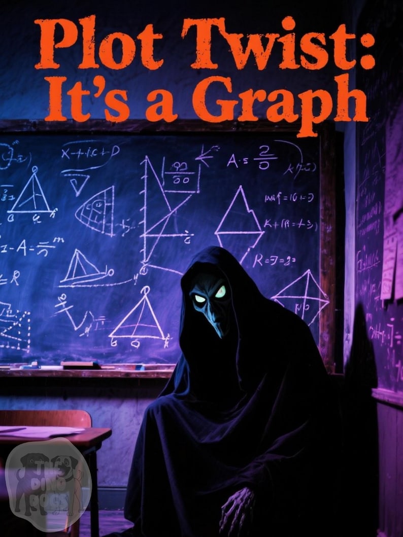Scary Math Problem Plot Twist: It’s a Graph – Digital Download | Horror-themed Math Poster ...