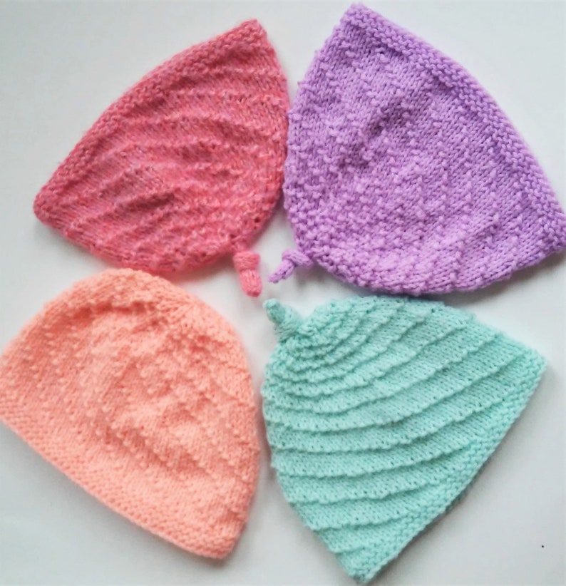 Baby Beanie Hat KNITTING PATTERN SWIRLS Childrens Hat Baby Etsy UK