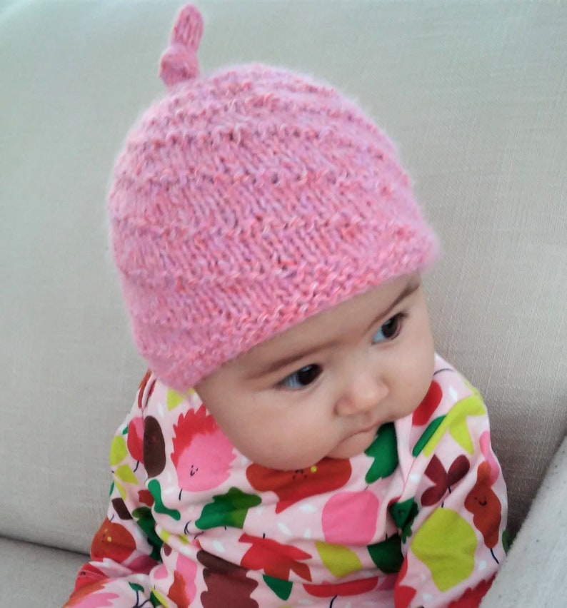 Baby Beanie Hat KNITTING PATTERN SWIRLS Childrens Hat Baby Etsy