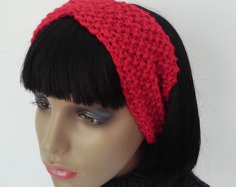 HEADBAND EARWARMER PATTERN Womens Winter Headband Gift for Women Knit Hairband Knitting Pattern