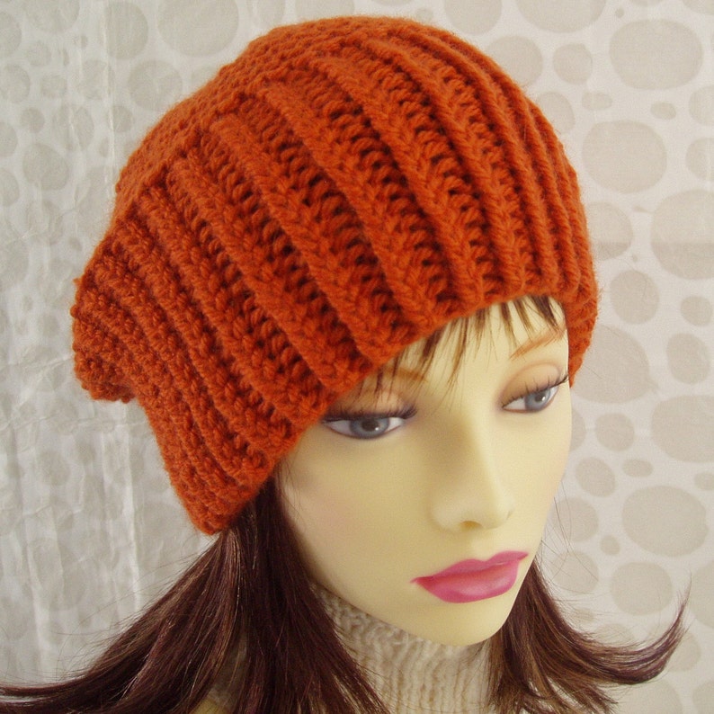 chunky slouchy beanie knitting pattern