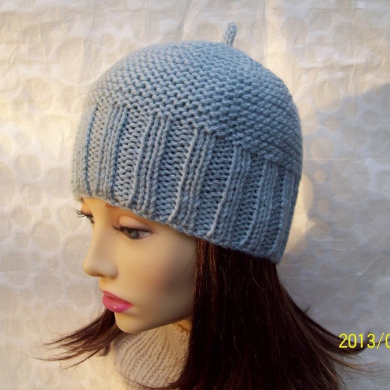 Easy Beanie Knitting Pattern Knit Round Beginner Hat Gift For Women Girls Hat Christmas Gift Digital Download Belle