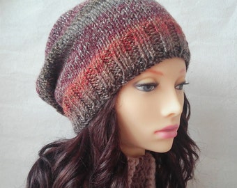 Padrão de Tricô para Gorro Despojado, Gorro Fácil de Tricotar (Padrão em PDF)