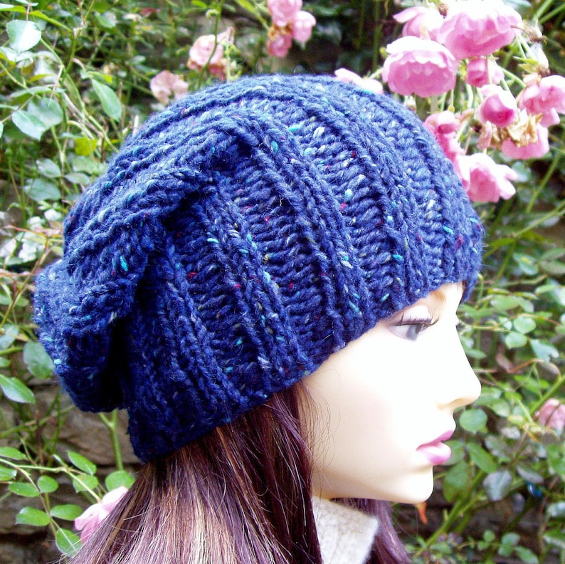 chunky slouchy beanie knitting pattern