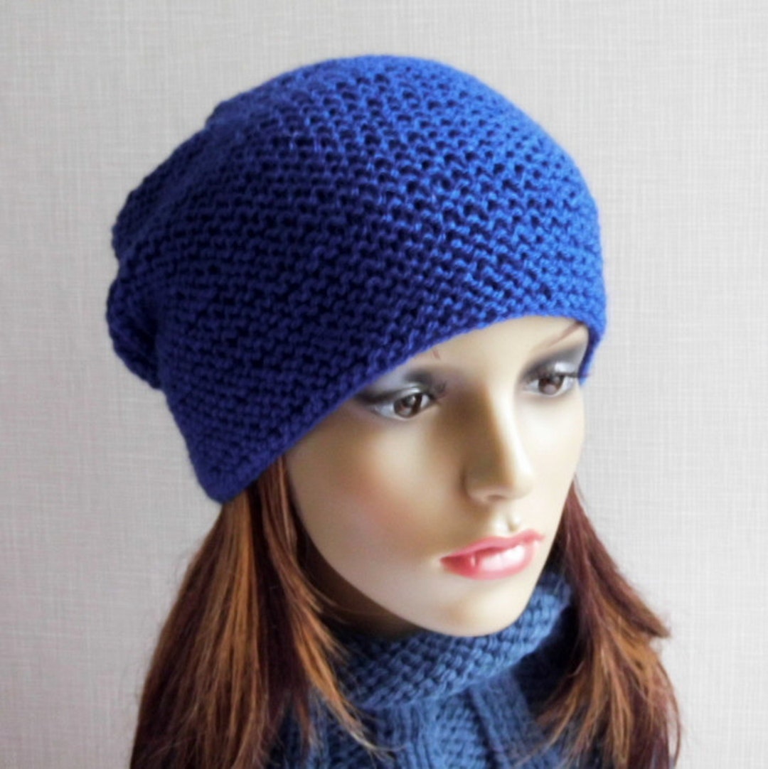 Womens Slouchy Hat KNITTING PATTERN Easy Quick Knit Slouch Etsy