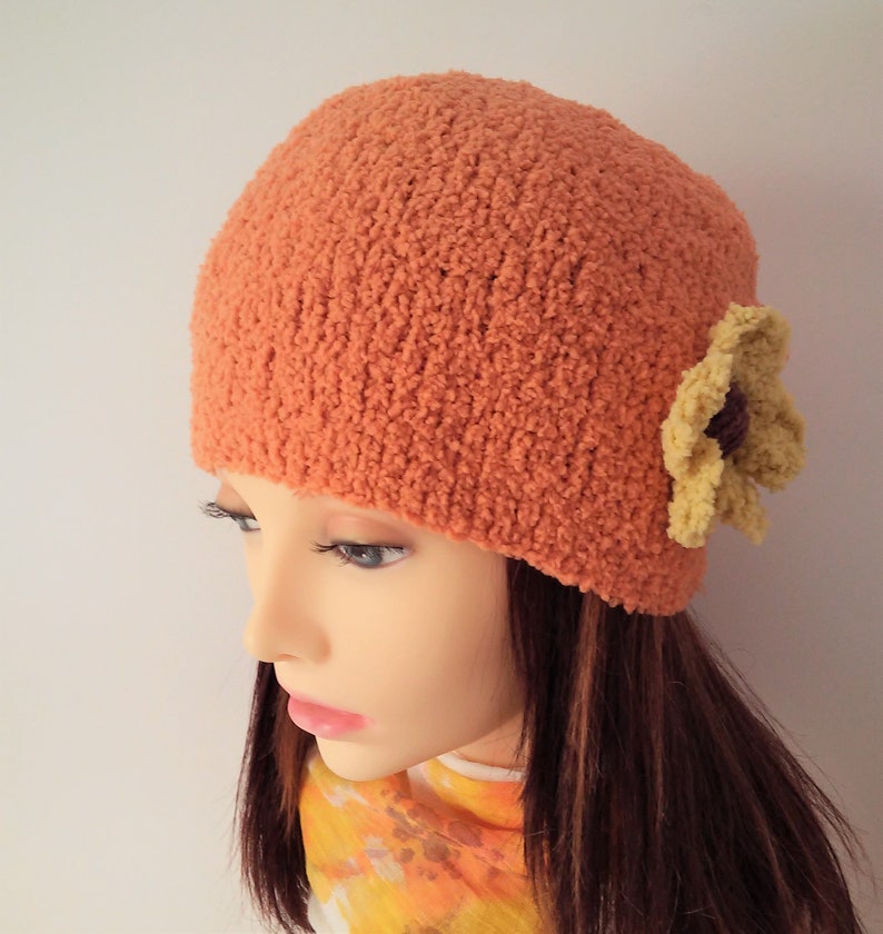 Womens Knit Beanie Supersoft Chemo Hat Chenille Yarn Slouch Hat