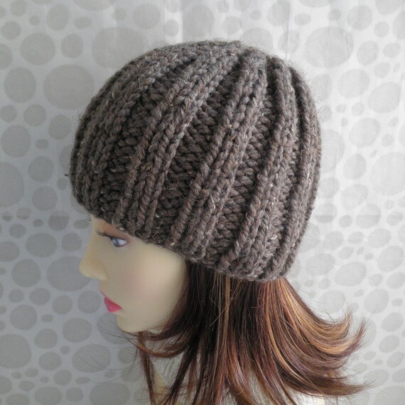 Knitting Patterns Beanie Rustico Hat Womans Chunky Beanie Patternsimple Beanie Pattern Hat Knit Flat Girls Hat Pattern Beginnershat