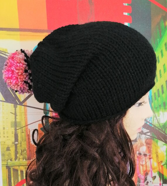 Womens Slouch Hat KNITTING PATTERN Easy 