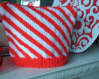Christmas Baby Beanie Childrens Striped Hat Baby Shower Gift for New Baby  KNITTING PATTERN Knit Flat/CANDYCANE Hat Age 0 to 13 years