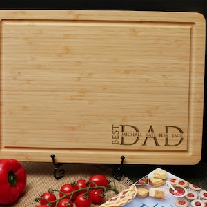 Personalized Cutting Board for Dad, Dad Sign With Kids Names Presents For Dad, Fathers Day Gifts, Xmas, Gifts For Husband, Christmas Gift