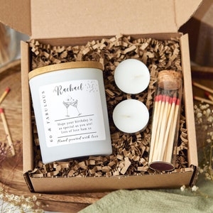 60 and Fabulous, 60th Birthday Gifts for Women, Sixty & Fabulous, 60th Birthday Personalised Candle, 60th Gift for Mum, Friend, Colleague
