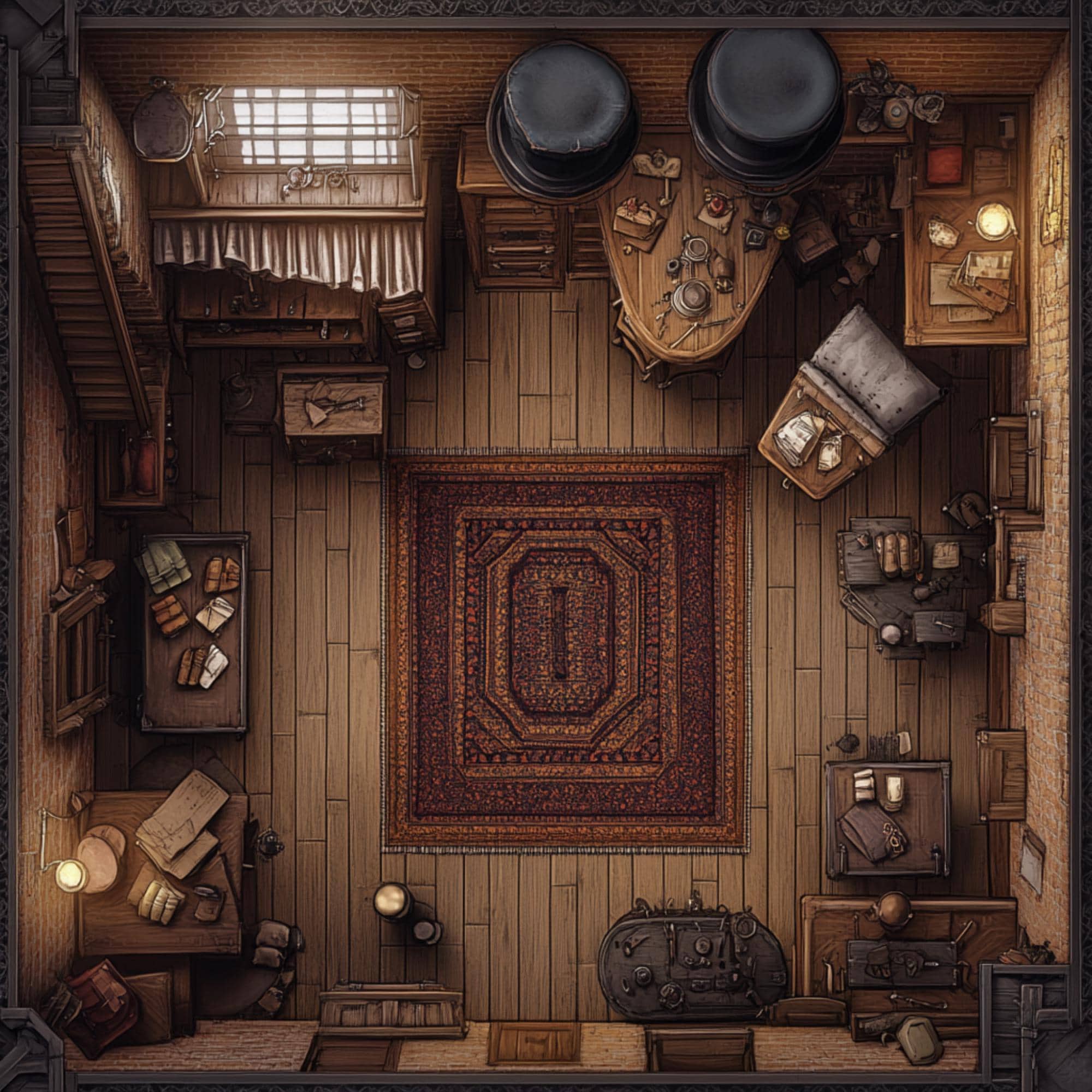 120+ Steampunk Battlemap Bundle, RPG Battle Grids, D&D, Tabletop Maps ...