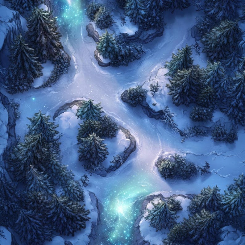 210+ Frozen World Battlemap Bundle, RPG Battle Grids, D&D, Tabletop ...