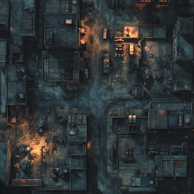 100+ Urban Survival Battlemap Bundle, RPG Battle Grids, D&D, Tabletop ...