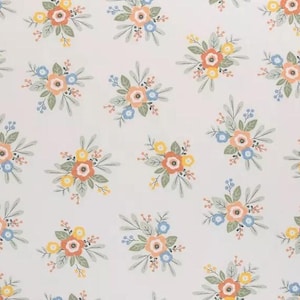 Pastel Floral Valance: Summer Garden Window Decor