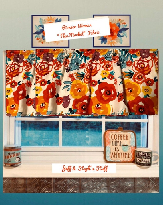 Pioneer woman kitchen curtain discount