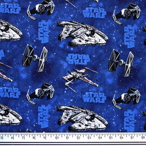 Blue Star Wars Cotton Curtains: Set of 2 Panels With Tiebacks - Etsy