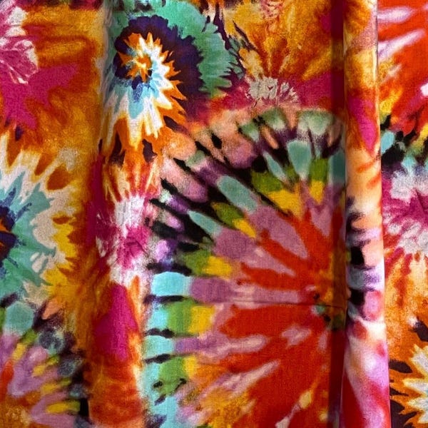 Tie Dye Farmhouse Valance: Cheerful Window Curtain Topper