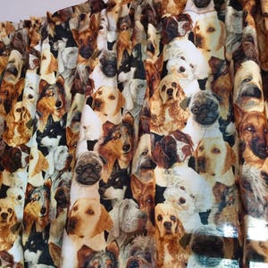 Dog Dogs Window Curtain Valance