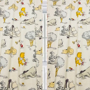 Winnie the Pooh Nursery Curtains: Handmade Baby Room Decor