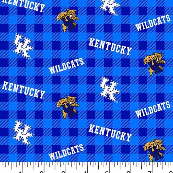 UK, Wildcats, University of Kentucky, Cotton Fabric, Fat Quarter, 18”x 21”, Quilting, Crafting, Sewing, Free Shipping