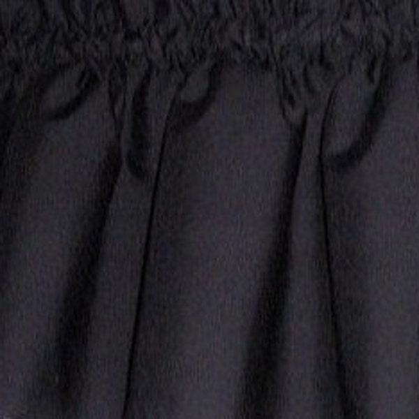 Solid Black Window Curtain Valance Valances  home made from Cotton fabric 52"W x 15"L