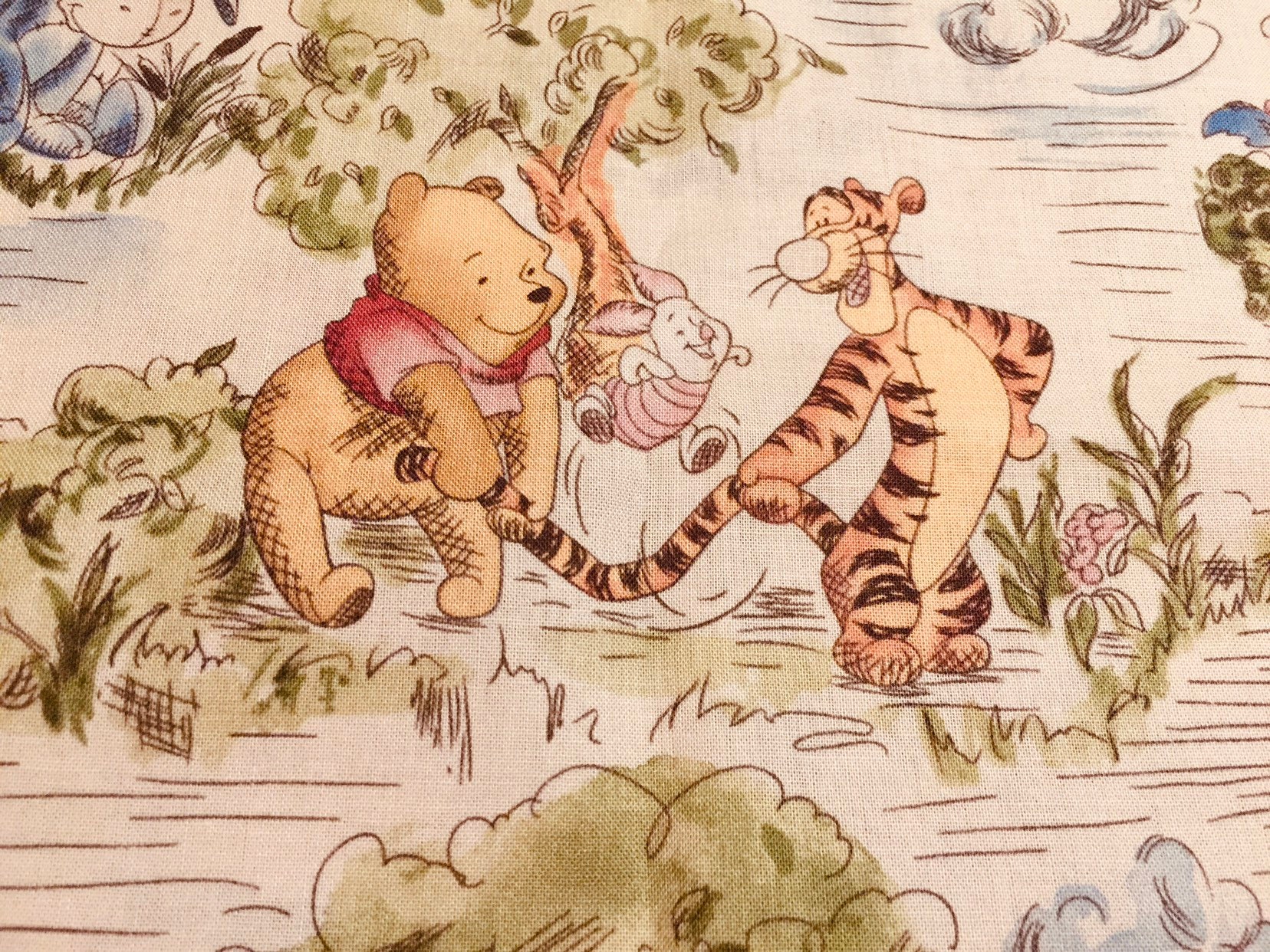 Classic Winnie the Pooh Nursery Curtains Etsy